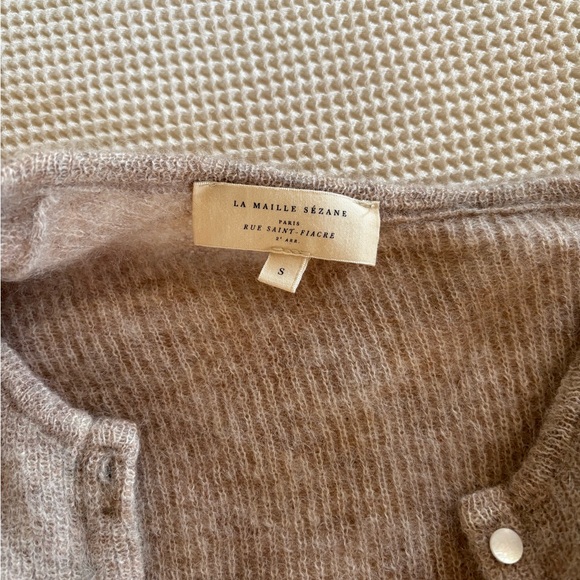Sézane Light Beige Gaspard Cardigan - Picture 2 of 3
